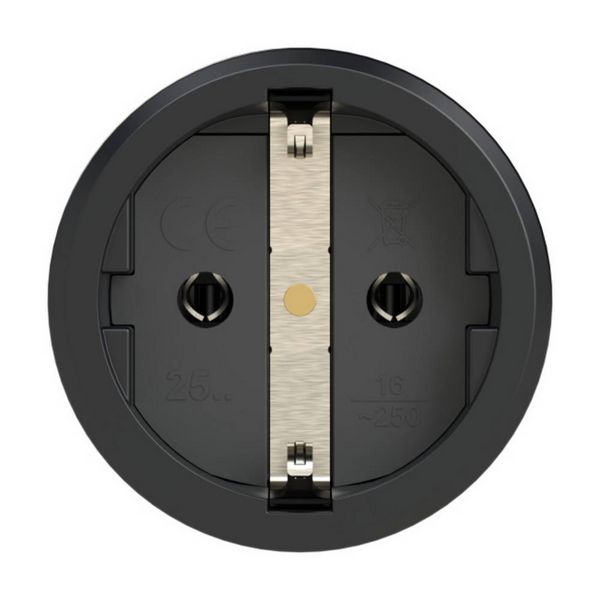 Produktbild: PCE 2522-sr Schutzkontaktkupplung Vollgummi, Thermoplast 250V Schwarz, Rot IP54