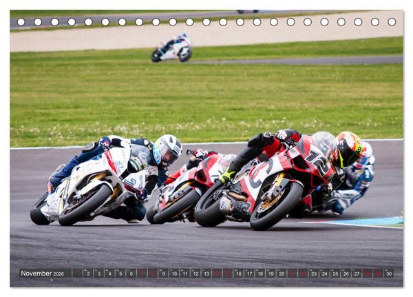 Produktbild: Motorrad Rennsport (Tischkalender 2026 DIN A5 quer), CALVENDO Monatskalender