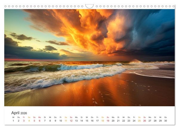 Produktbild: Die Sch&ouml;nheit der Sonne (Wandkalender 2026 DIN A3 quer), CALVENDO Monatskalender