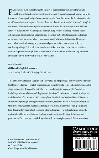 Produktbild: A Sociolinguistic History of Parisian French