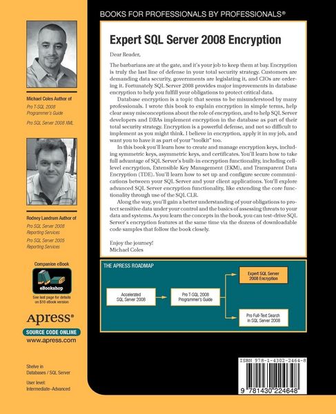 Produktbild: Expert SQL Server 2008 Encryption