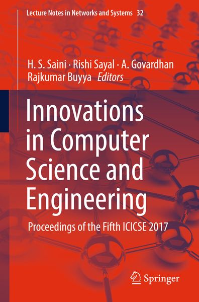 Produktbild: Innovations in Computer Science and Engineering
