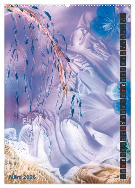 Produktbild: Encaustic-Malerei Kunstkalender 2026 (hochwertiger Premium Wandkalender 2026 DIN A2 hoch), Kunstdruck in Hochglanz