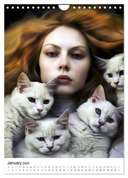 Produktbild: Meow and Forever (Wall Calendar 2026 DIN A4 portrait), CALVENDO 12 Month Wall Calendar