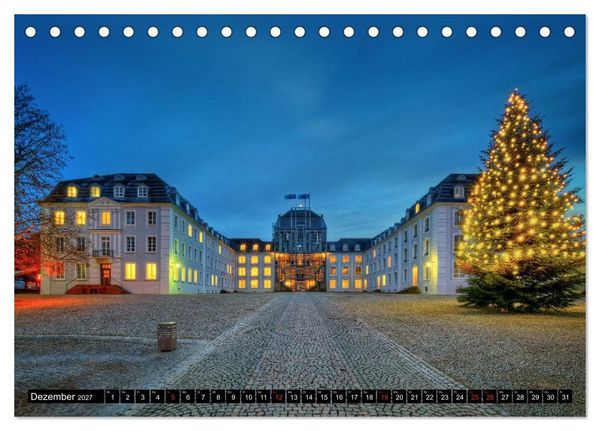 Produktbild: City Lights Saarbr&uuml;cken (Tischkalender 2027 DIN A5 quer), CALVENDO Monatskalender