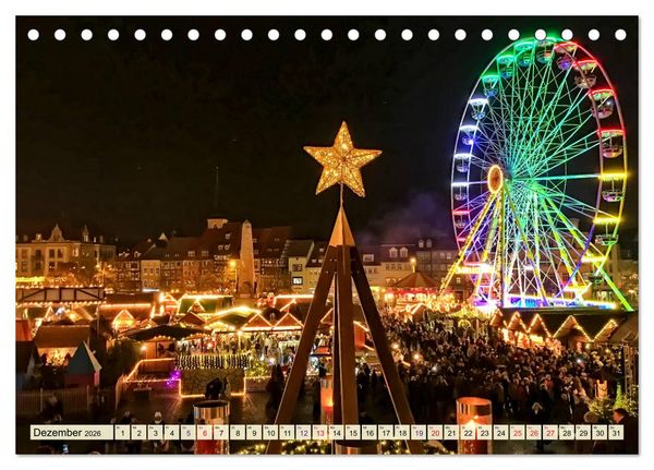 Produktbild: Erfurt - meine Stadt mit viel Herz (Tischkalender 2026 DIN A5 quer), CALVENDO Monatskalender