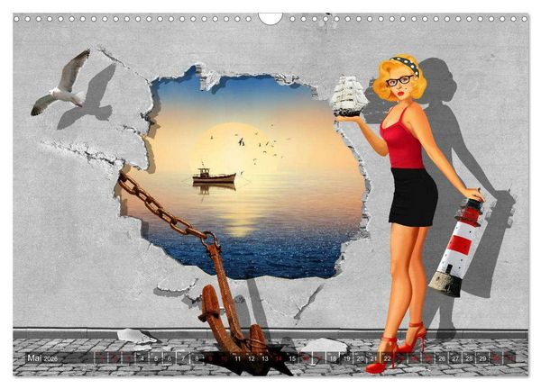 Produktbild: Street-Art in Digital-Art by Mausopardia (Wandkalender 2026 DIN A3 quer), CALVENDO Monatskalender