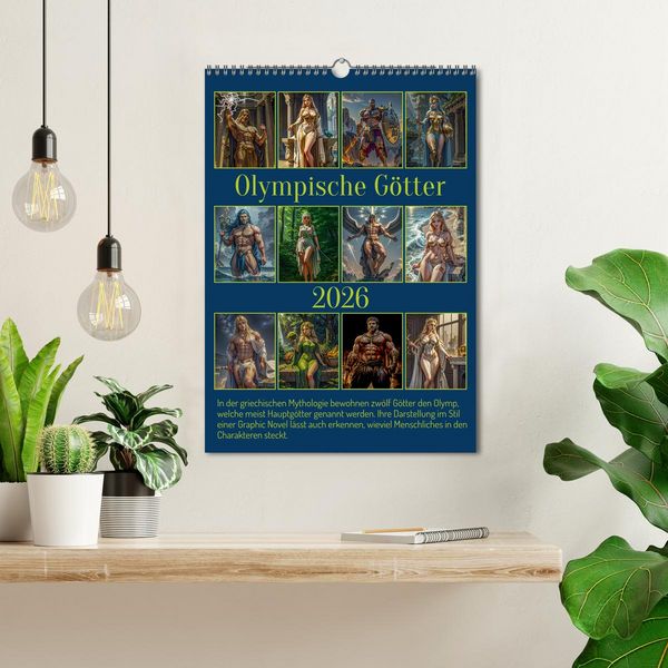 Produktbild: Olympische G&ouml;tter (Wandkalender 2026 DIN A3 hoch), CALVENDO Monatskalender
