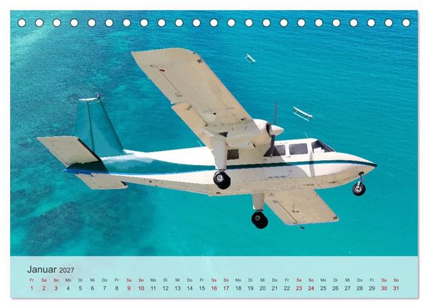 Produktbild: Flugzeuge &uuml;ber den Wolken (Tischkalender 2027 DIN A5 quer), CALVENDO Monatskalender