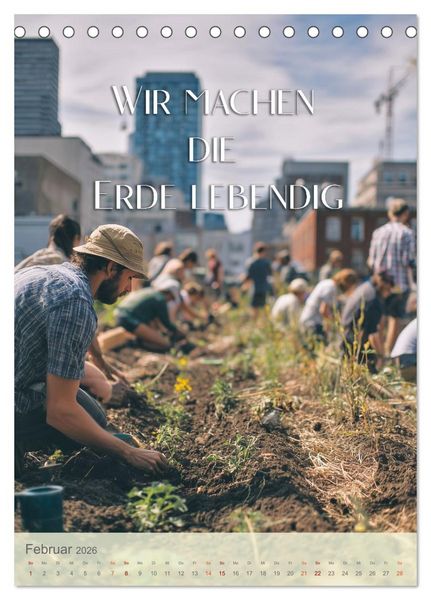 Produktbild: Unsere Erde atmet (Tischkalender 2026 DIN A5 hoch), CALVENDO Monatskalender