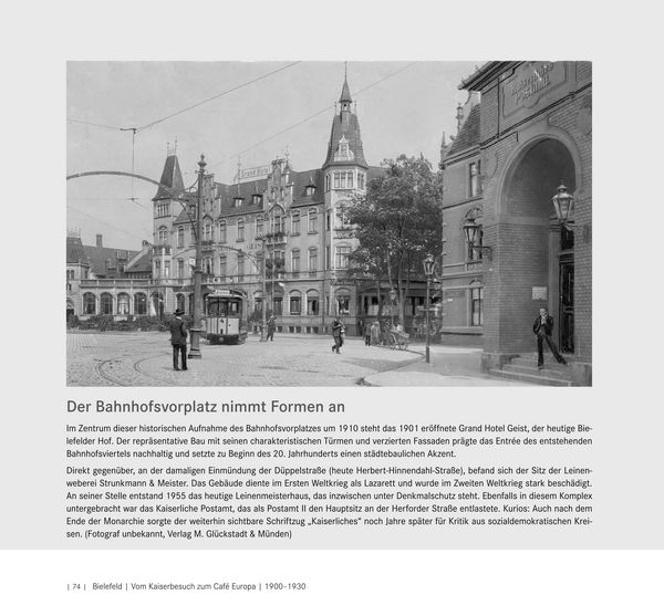 Produktbild: Bielefeld - Vom Kaiserbesuch zum Caf&eacute; Europa. 1910-1930