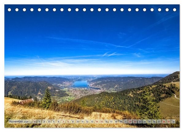 Produktbild: Malerischer Tegernsee (Tischkalender 2026 DIN A5 quer), CALVENDO Monatskalender