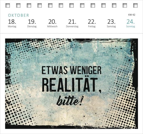 Produktbild: Postkartenkalender Meine Schokoladenseite hab ich aufgegessen. 2027