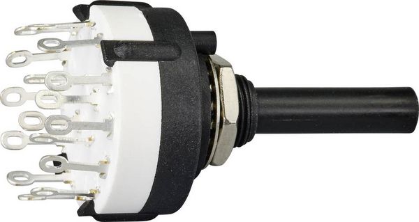 Produktbild: TRU COMPONENTS TC-9415604 SR26A4-4-3-R-29 Drehschalter 250V 150mA 12 x 30&deg; 1St.