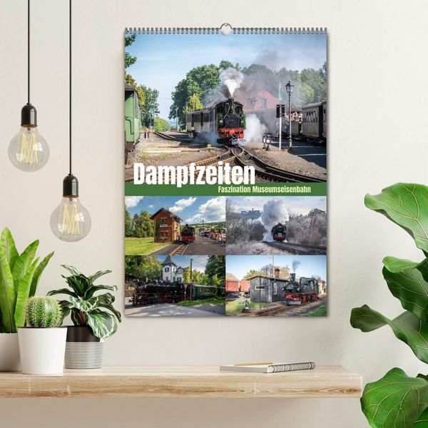 Produktbild: Dampfzeiten (Wandkalender 2026 DIN A2 hoch), CALVENDO Monatskalender