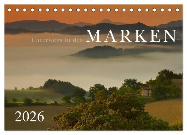 Produktbild: Unterwegs in den Marken (Tischkalender 2026 DIN A5 quer), CALVENDO Monatskalender