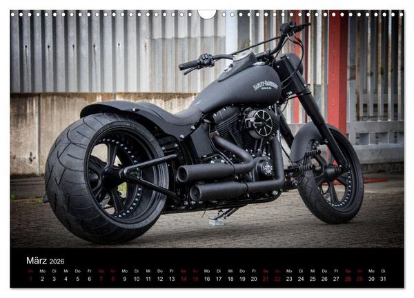 Produktbild: Exklusive Best of Fat Ass Custombike Edition, feinste Harleys mit fettem Hintern (Wandkalender 2026 DIN A3 quer), CALVENDO Monatskalender