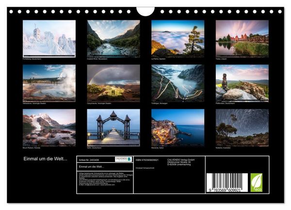 Produktbild: Einmal um die Welt... (Wandkalender 2027 DIN A4 quer), CALVENDO Monatskalender