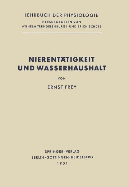Produktbild: Nierent&auml;tigkeit und Wasserhaushalt