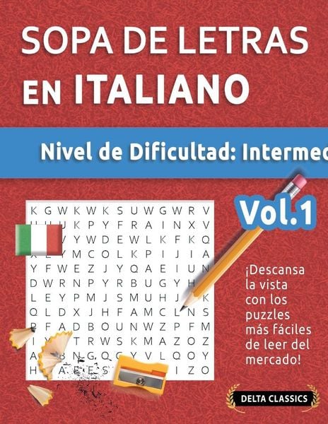 Produktbild: Sopa De Letras En Italiano - Nivel De Dificultad