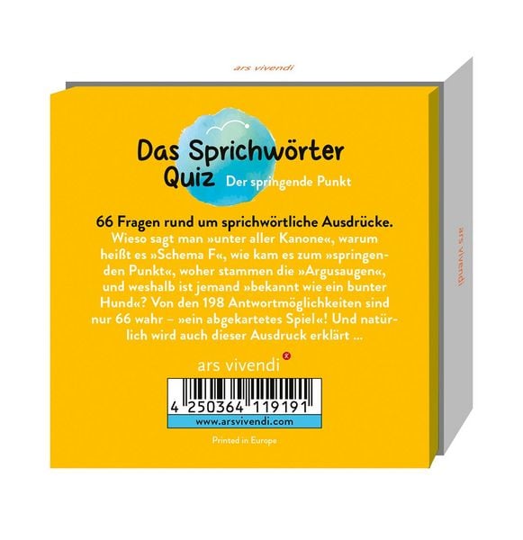 Produktbild: Der springende Punkt - Das Sprichw&ouml;rter-Quiz