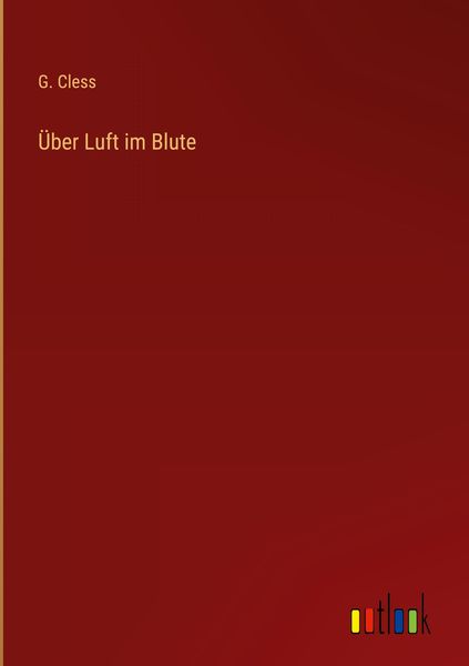 Produktbild: &Uuml;ber Luft im Blute