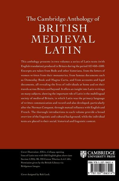 Produktbild: The Cambridge Anthology of British Medieval Latin