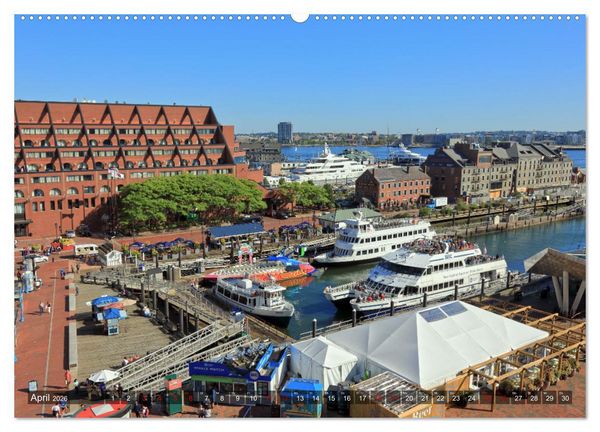 Produktbild: Boston - Stadt der Kontraste (hochwertiger Premium Wandkalender 2026 DIN A2 quer), Kunstdruck in Hochglanz