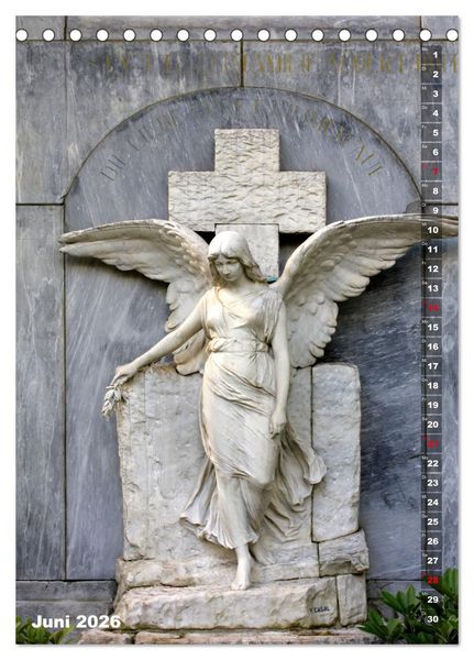 Produktbild: Friedhofsengel in Berlin (Tischkalender 2026 DIN A5 hoch), CALVENDO Monatskalender