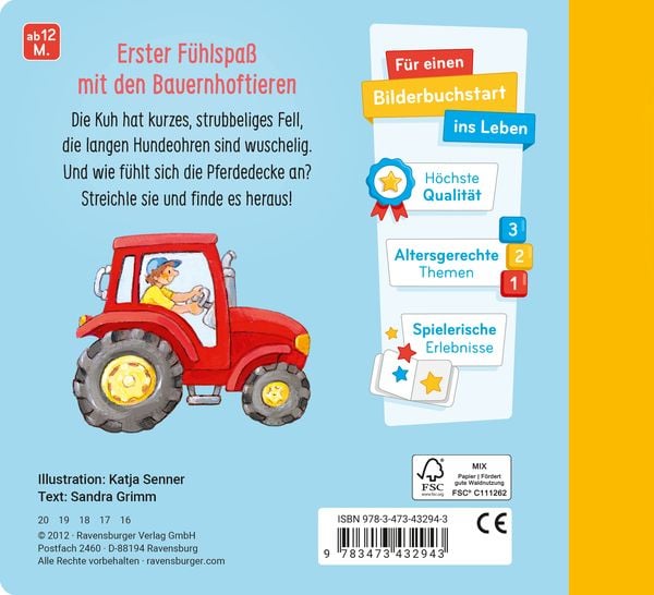 Produktbild: Mein erstes F&uuml;hlbuch: Mein kleiner Bauernhof