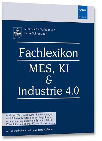 Produktbild: Fachlexikon MES, KI & Industrie 4.0