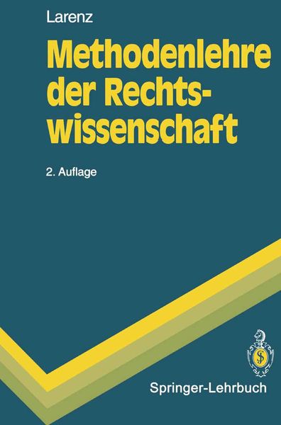 Produktbild: Methodenlehre der Rechtswissenschaft