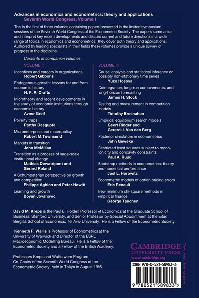 Produktbild: Advances in Economics and Econometrics