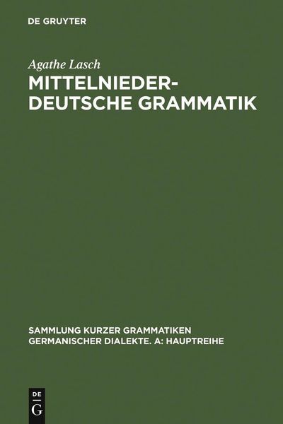 Produktbild: Mittelniederdeutsche Grammatik
