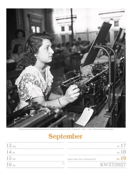 Produktbild: Die gute alte Zeit Wochenplaner Kalender 2027