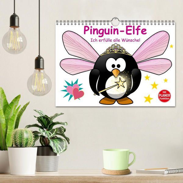Produktbild: Pinguin-Elfe (Wandkalender 2026 DIN A4 quer), CALVENDO Monatskalender