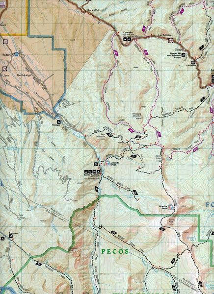 Produktbild: Santa Fe, Truchas Peak Map