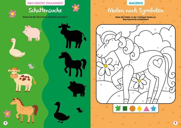 Produktbild: Mein bunter XXL-Ferienspa&szlig;: Ponys und Prinzessinnen &ndash; 3 Kreativb&uuml;cher im Bundle
