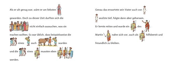 Produktbild: Einer, der seinen Mantel teilte ... Die Geschichte von Sankt Martin in Bildw&ouml;rtern
