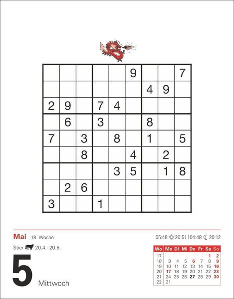 Produktbild: Sudoku Tagesabrei&szlig;kalender 2027 - Das Kult-R&auml;tsel aus Japan