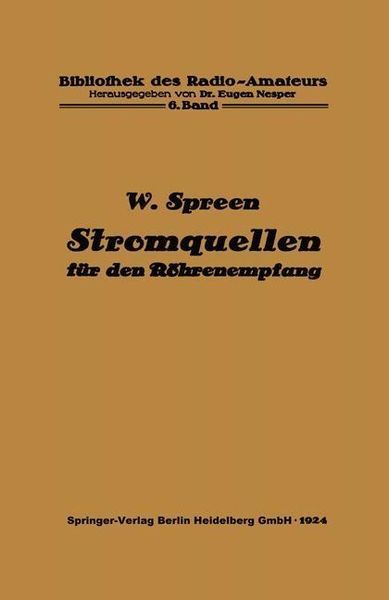 Produktbild: Stromquellen f&uuml;r den R&ouml;hrenempfang