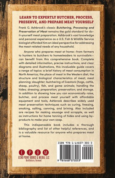 Produktbild: Butchering , Processing and Preservation of Meat