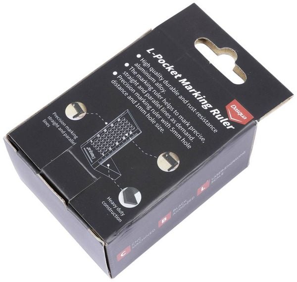 Produktbild: Dasqua 1804-5551 Taschenmarkierungslineal Aluminiumlegierung 1St.