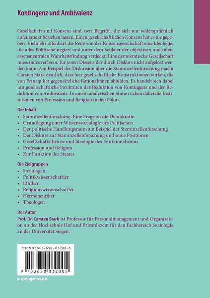 Produktbild: Kontingenz und Ambivalenz