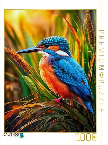Produktbild: CALVENDO Puzzle Eisvogel | 1000 Teile Lege-Gr&ouml;&szlig;e 64x48cm Foto-Puzzle f&uuml;r gl&uuml;ckliche Stunden