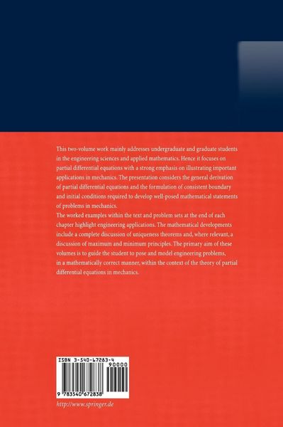 Produktbild: Partial Differential Equations in Mechanics 1
