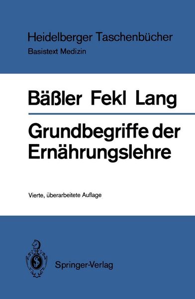 Produktbild: Grundbegriffe der Ern&auml;hrungslehre