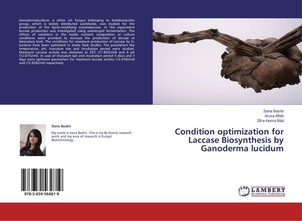 Produktbild: Condition optimization for Laccase Biosynthesis by Ganoderma lucidum