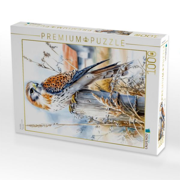 Produktbild: CALVENDO Puzzle Turmfalke | 1000 Teile Lege-Gr&ouml;&szlig;e 64x48cm Foto-Puzzle f&uuml;r gl&uuml;ckliche Stunden