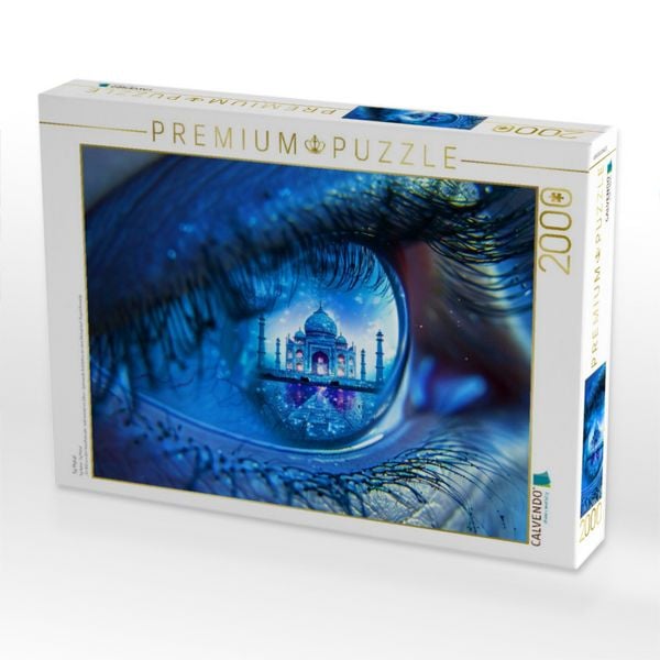 Produktbild: CALVENDO Puzzle Taj Mahal | 2000 Teile Lege-Gr&ouml;&szlig;e 90x67cm Foto-Puzzle f&uuml;r gl&uuml;ckliche Stunden